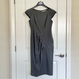 Sportmax Gray Pleated Dress